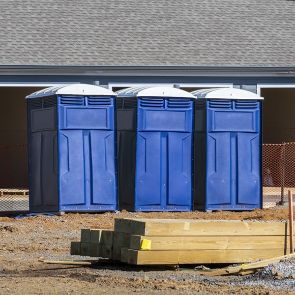 how often are the porta potties cleaned and serviced during a rental period in Miami Ohio